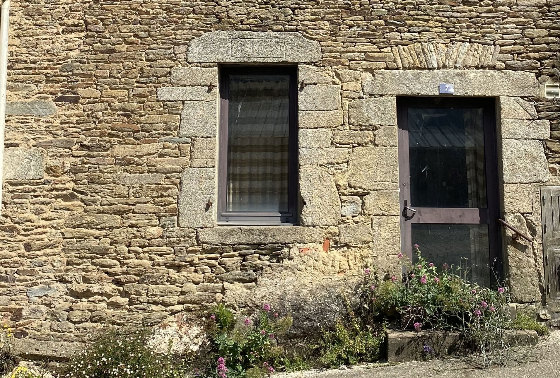 Maison n°7, façade sud, Rue du Martray, La Trinité-Porhoët