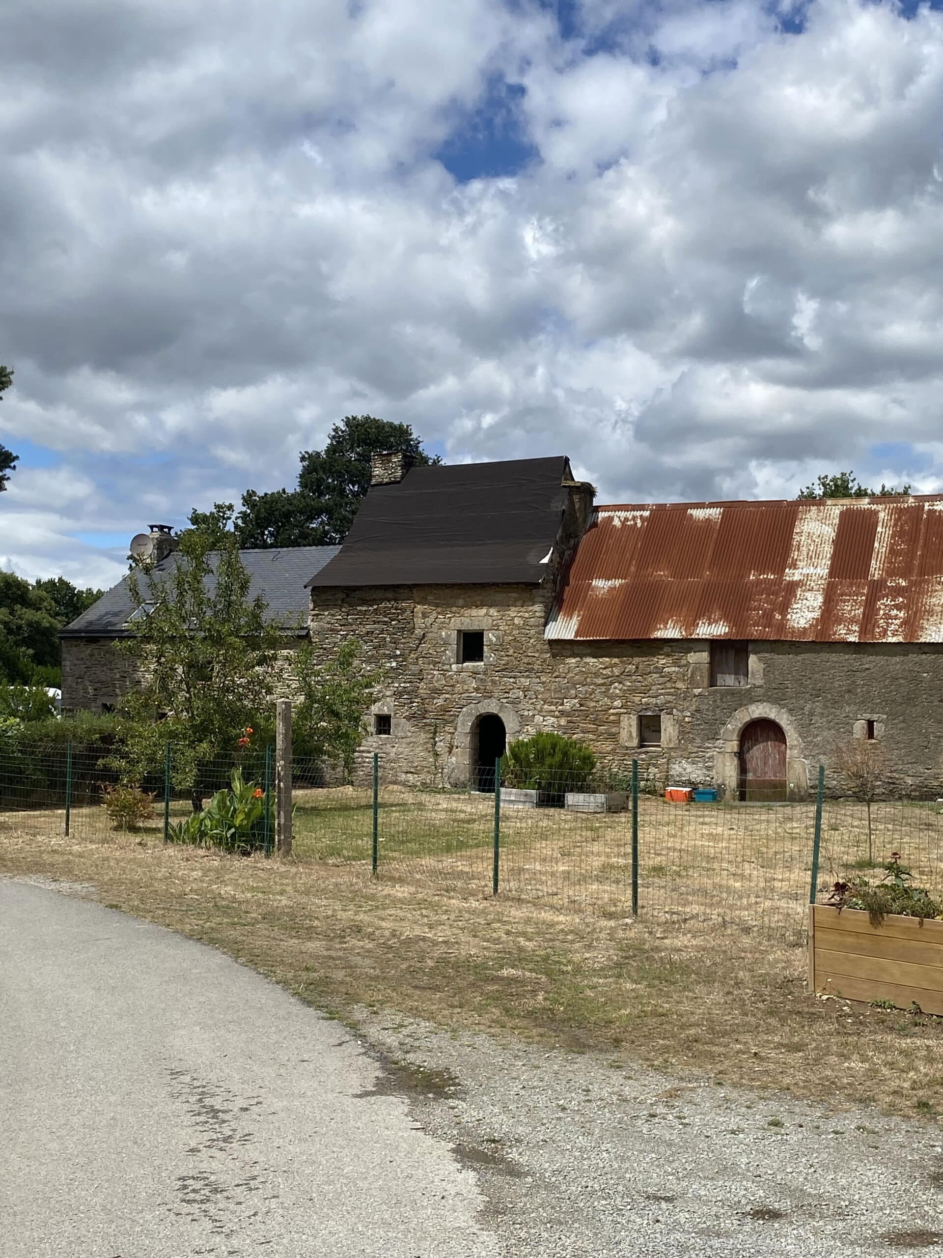 Maisons, Rue du Manoir, La Touche Carné, Val d'Oust, façade sud