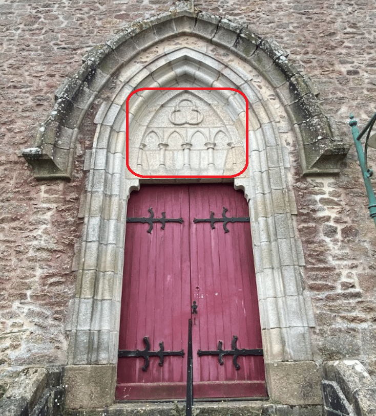 Portail ouest, église Saint-Pierre, Pleucadeuc