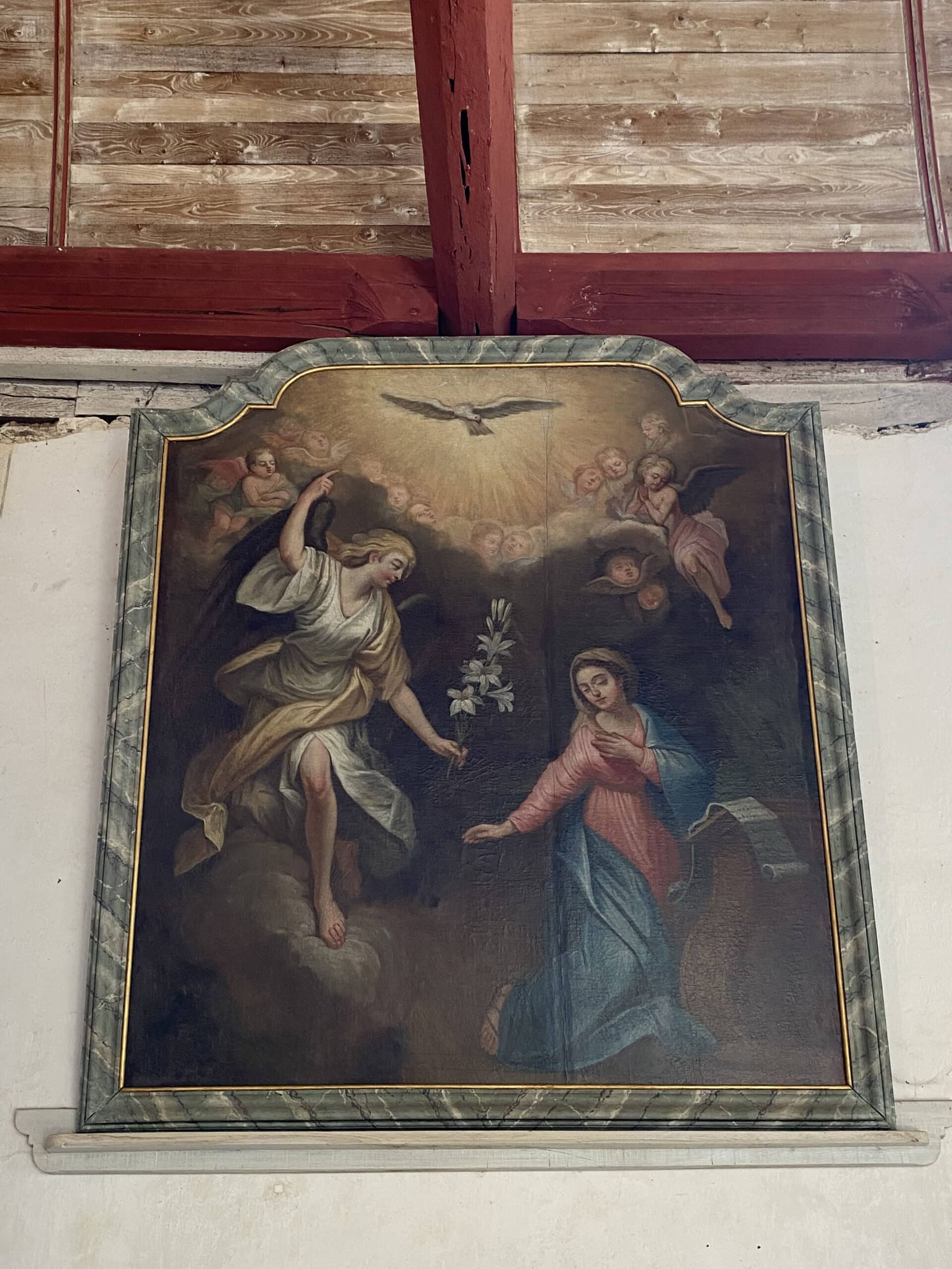 Tableau : l'Annonciation, 18e siècle