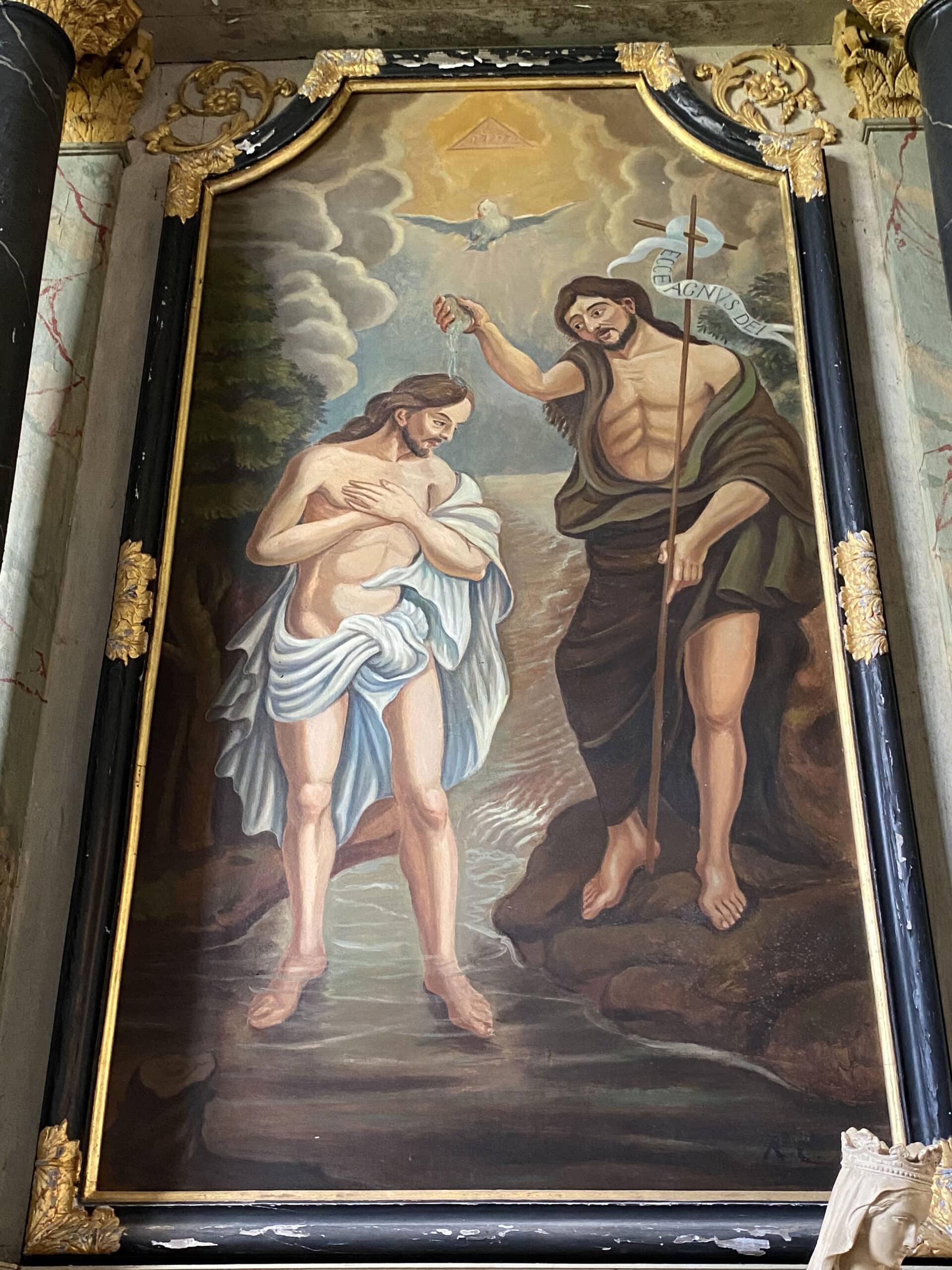 Tableau : Baptême du Christ, 1er quart 20e siècle