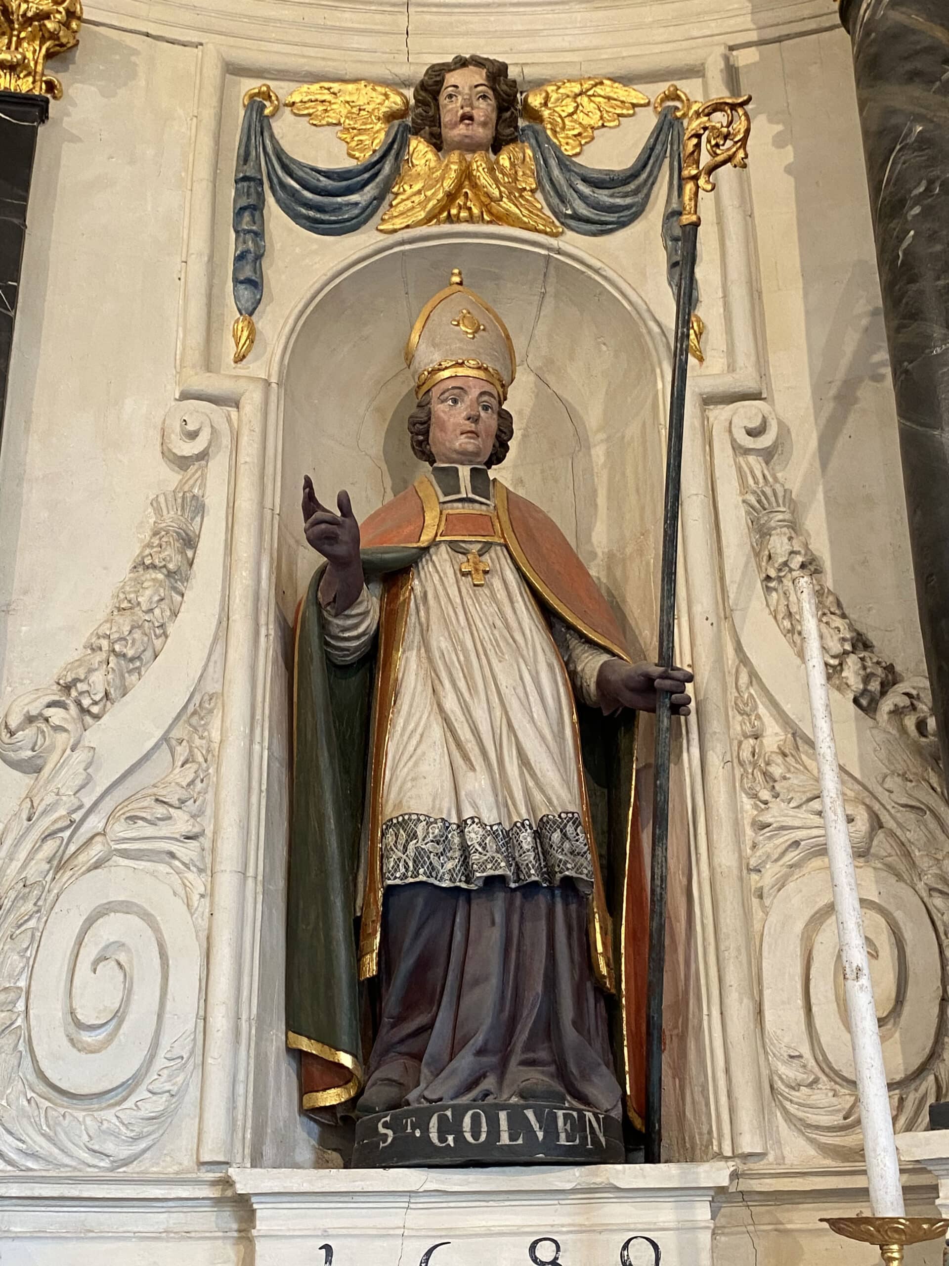 Statue : saint Golven, 4e quart 17e siècle