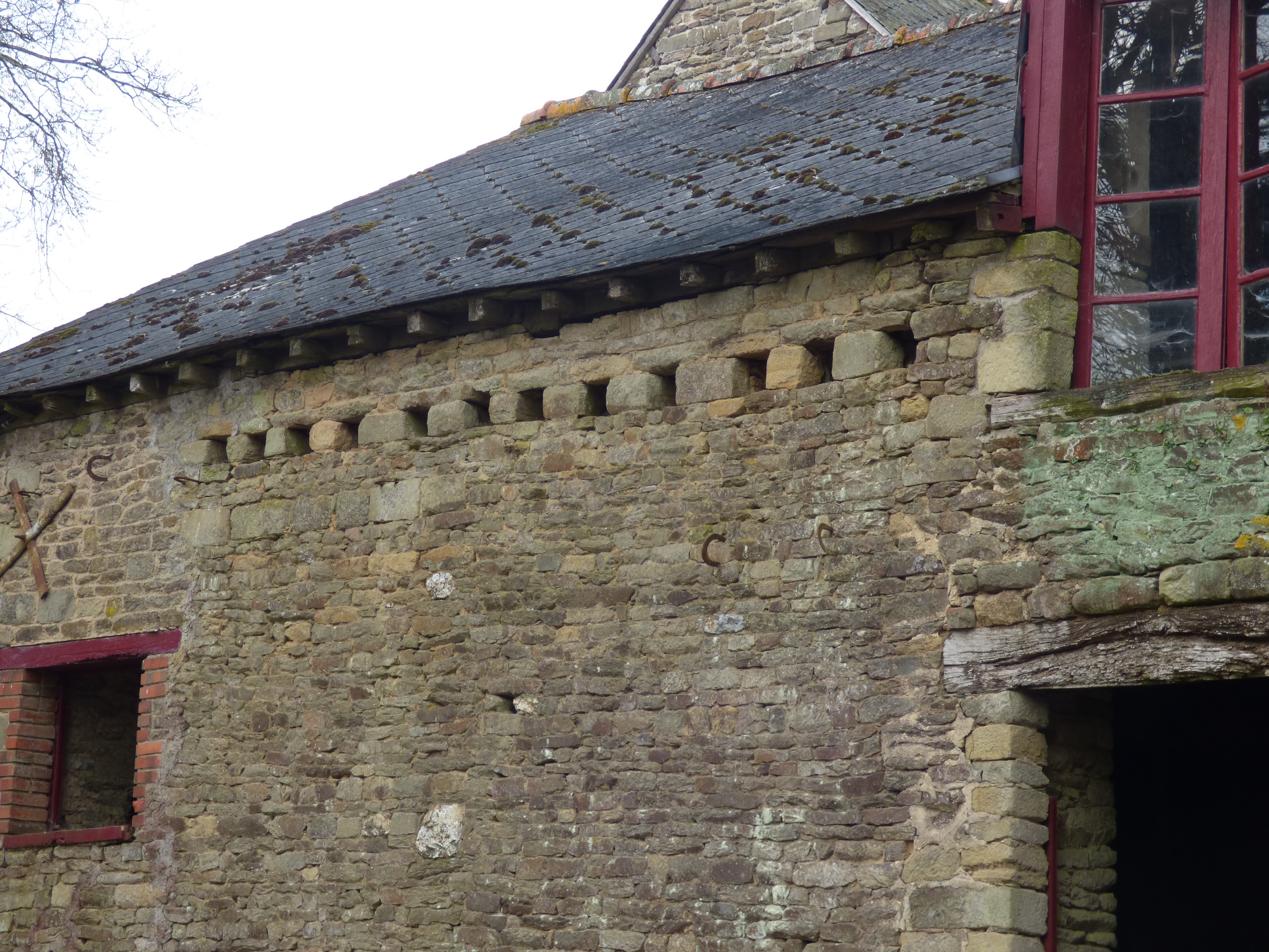 Boulins sur la remise