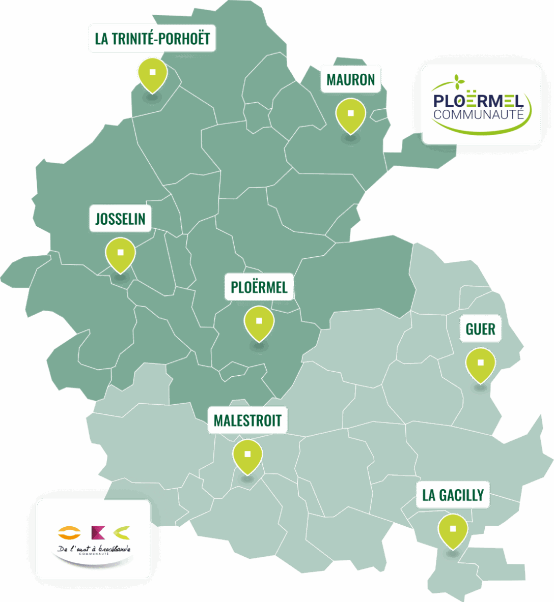 Carte du Pays de Ploërmel