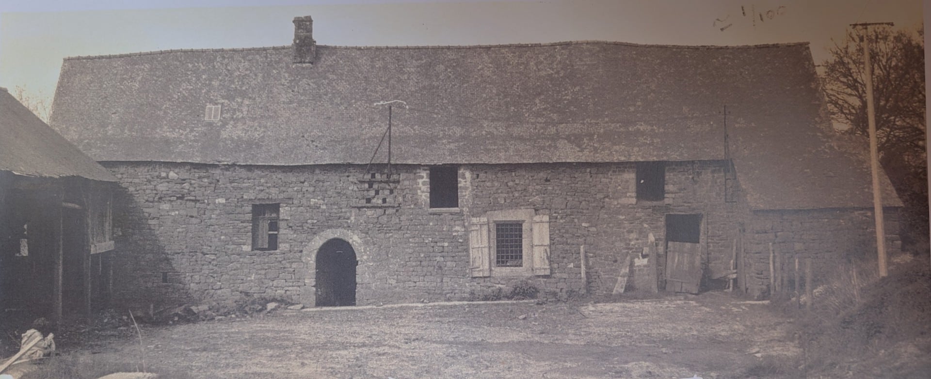 Ancienne photographie de la façade sud