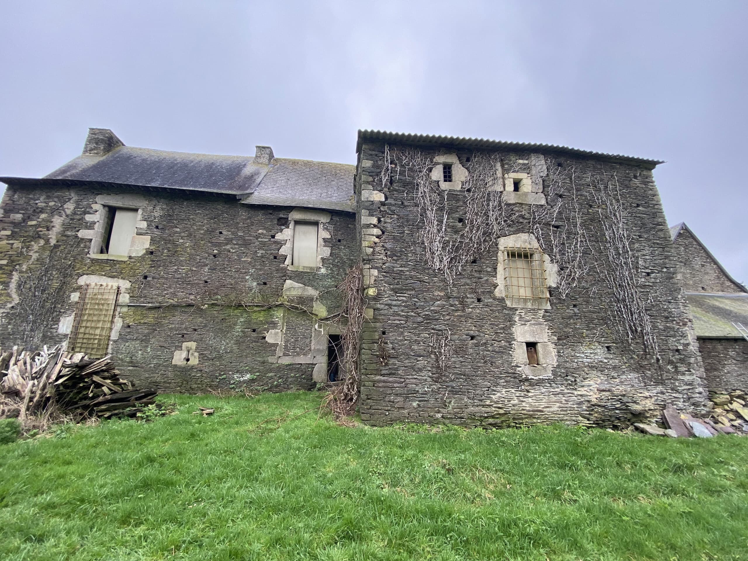 Manoir, façade est, vue générale