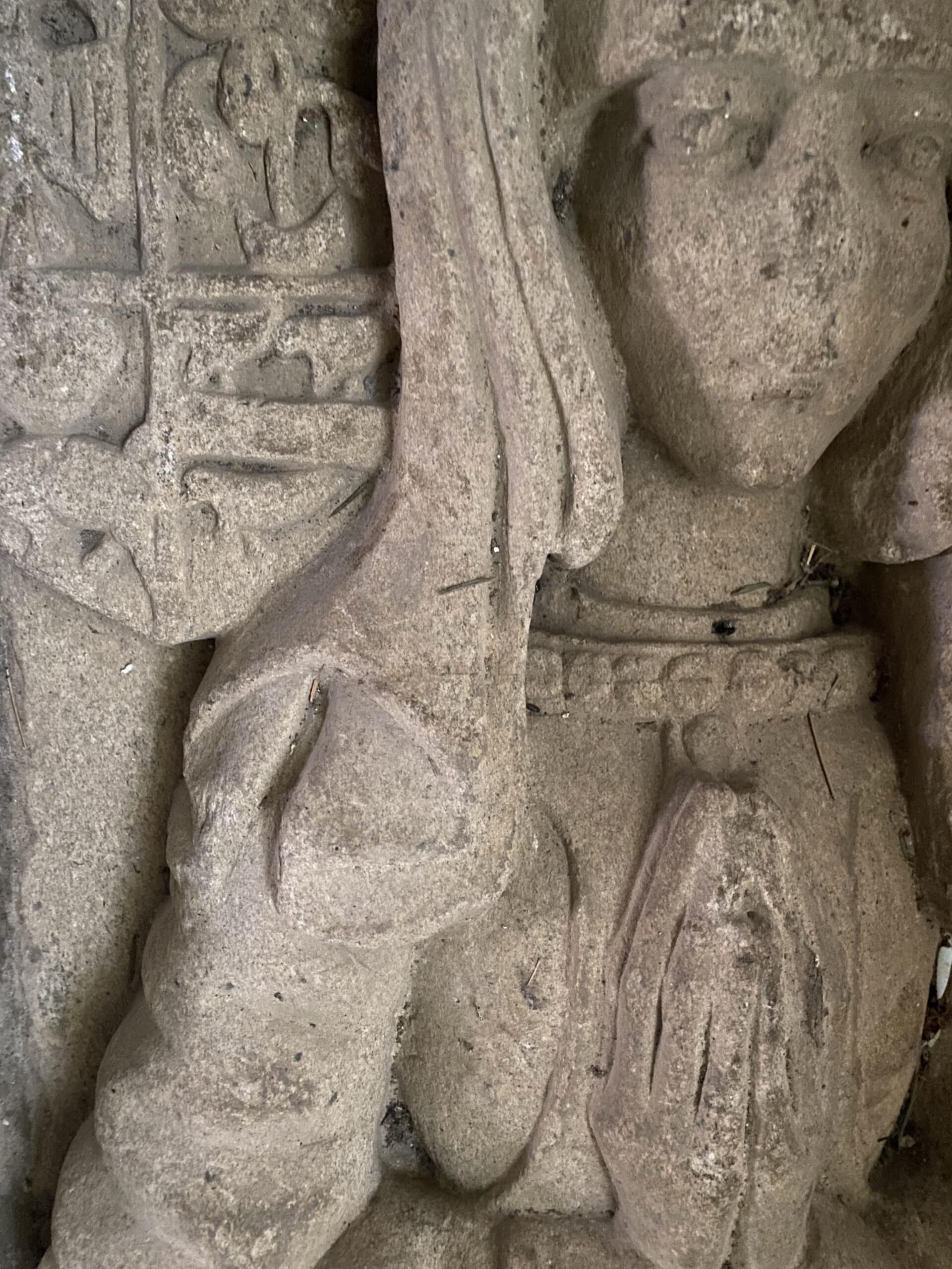 Visage de la dame, détail