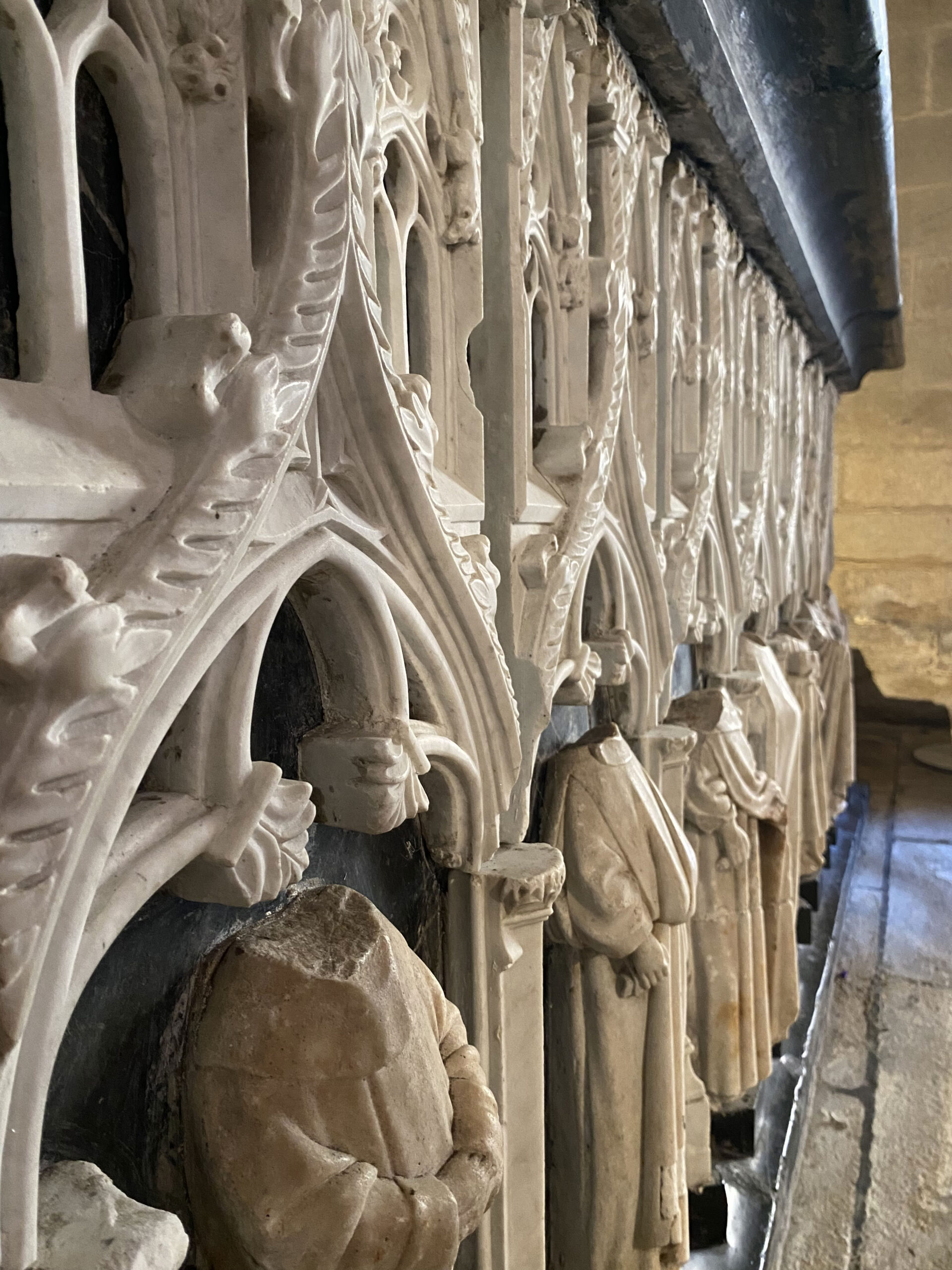 Détail du gisant d'Olivier V de Clisson