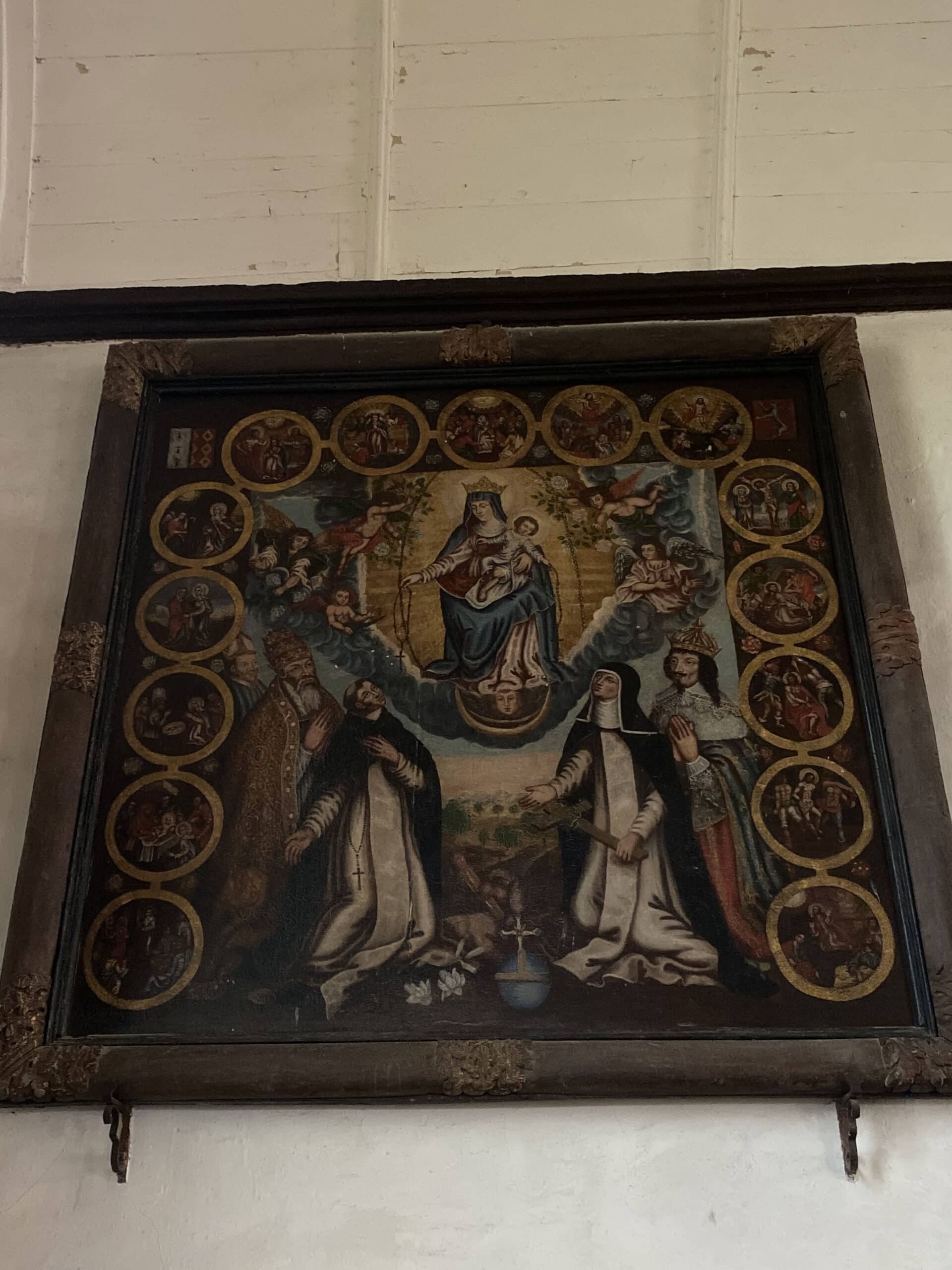 Don du Rosaire à saint Dominique et à sainte Catherine de Sienne